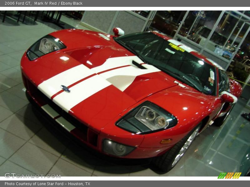Mark IV Red / Ebony Black 2006 Ford GT