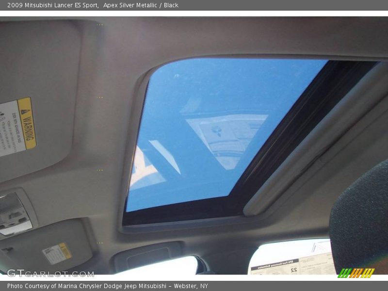 Apex Silver Metallic / Black 2009 Mitsubishi Lancer ES Sport