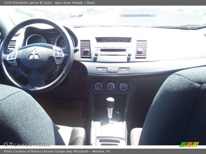 Apex Silver Metallic / Black 2009 Mitsubishi Lancer ES Sport