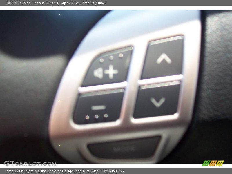 Apex Silver Metallic / Black 2009 Mitsubishi Lancer ES Sport