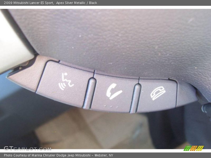 Apex Silver Metallic / Black 2009 Mitsubishi Lancer ES Sport