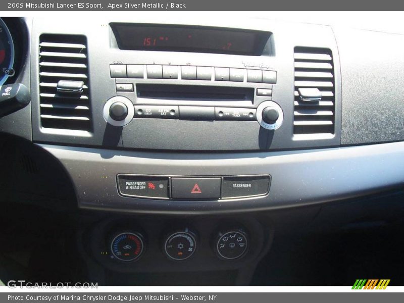 Apex Silver Metallic / Black 2009 Mitsubishi Lancer ES Sport