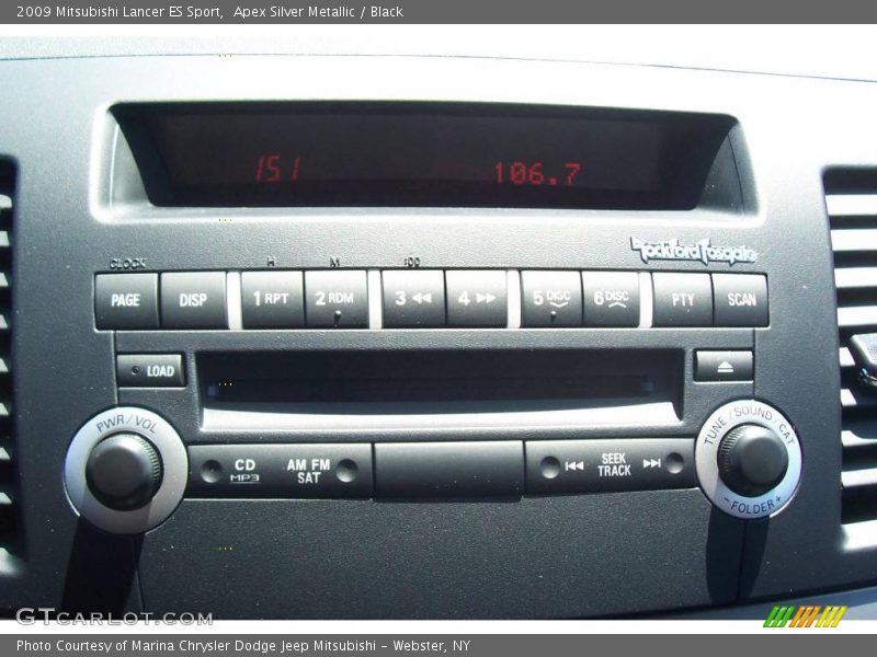 Apex Silver Metallic / Black 2009 Mitsubishi Lancer ES Sport