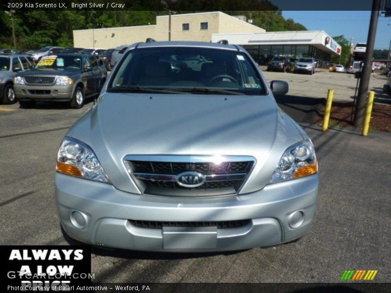 Bright Silver / Gray 2009 Kia Sorento LX