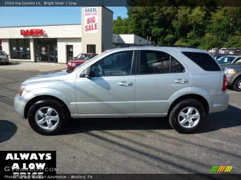 Bright Silver / Gray 2009 Kia Sorento LX