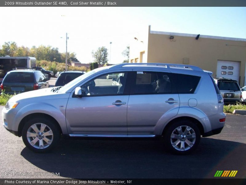 Cool Silver Metallic / Black 2009 Mitsubishi Outlander SE 4WD