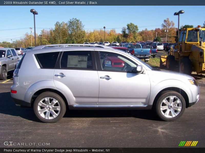 Cool Silver Metallic / Black 2009 Mitsubishi Outlander SE 4WD