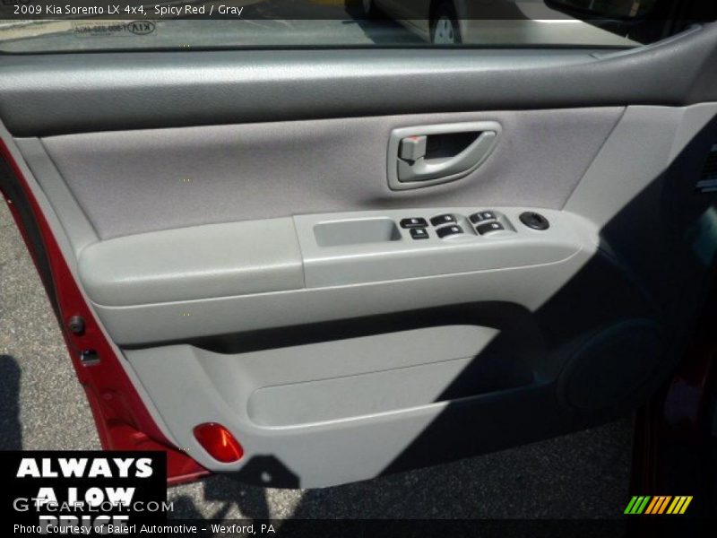Spicy Red / Gray 2009 Kia Sorento LX 4x4