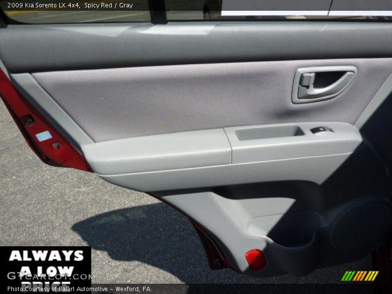 Spicy Red / Gray 2009 Kia Sorento LX 4x4