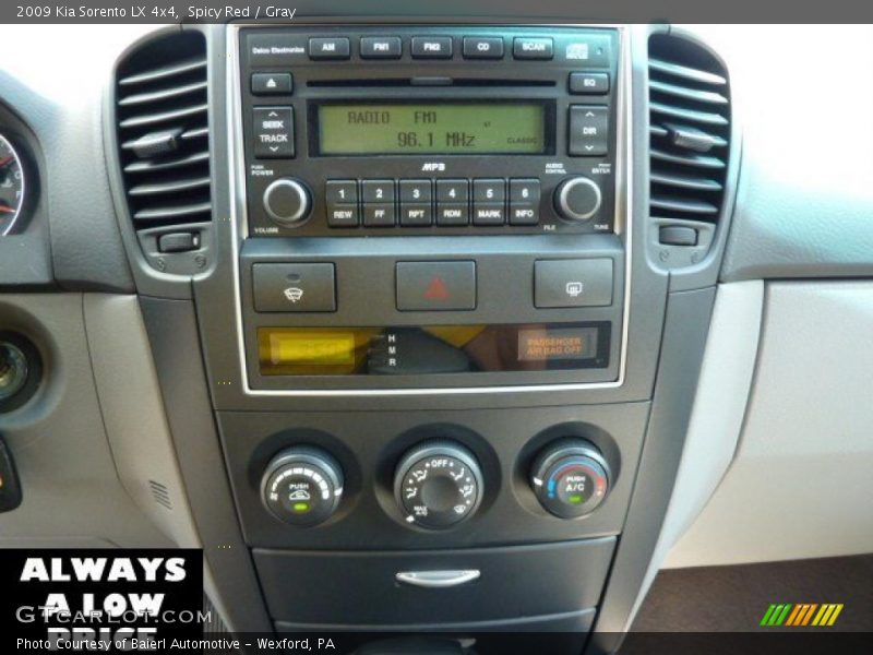Spicy Red / Gray 2009 Kia Sorento LX 4x4