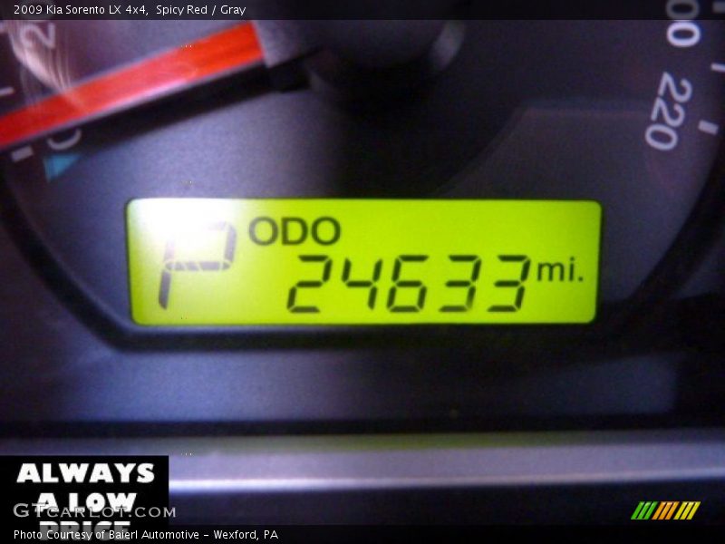 Spicy Red / Gray 2009 Kia Sorento LX 4x4
