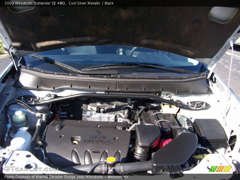 Cool Silver Metallic / Black 2009 Mitsubishi Outlander SE 4WD