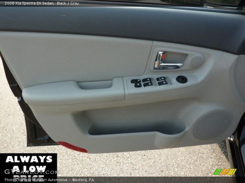 Black / Gray 2008 Kia Spectra EX Sedan