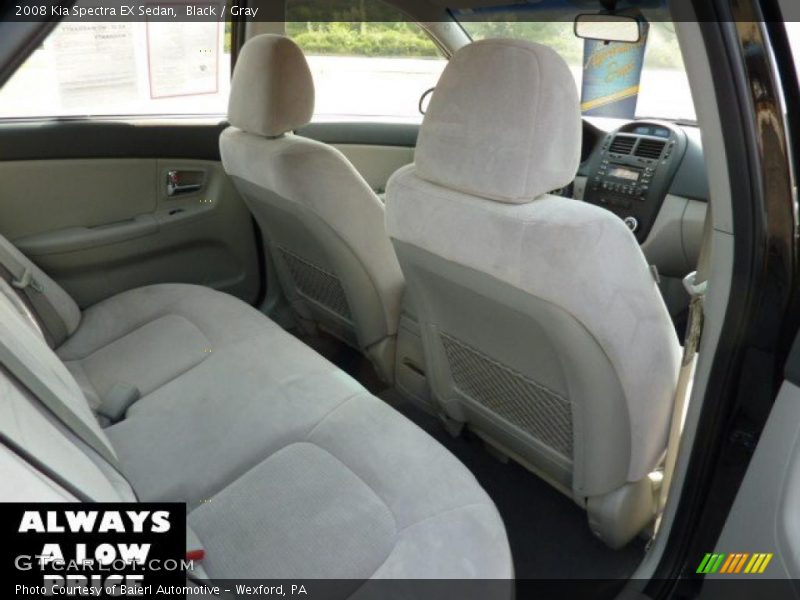 Black / Gray 2008 Kia Spectra EX Sedan