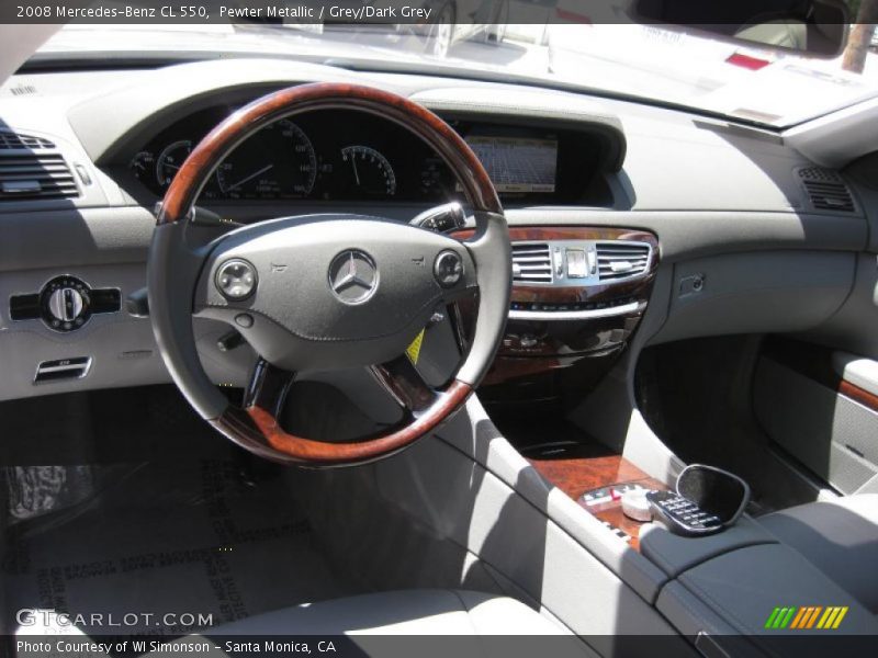 Pewter Metallic / Grey/Dark Grey 2008 Mercedes-Benz CL 550
