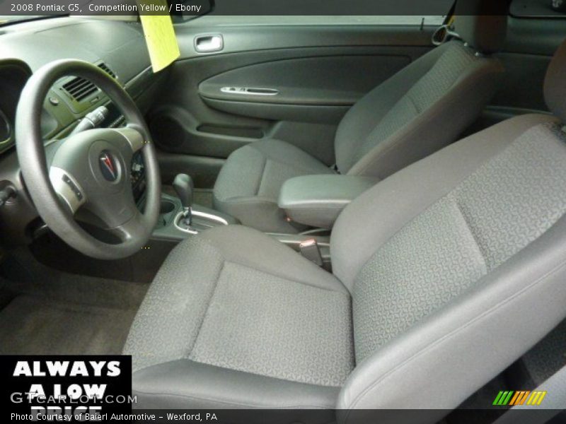 Competition Yellow / Ebony 2008 Pontiac G5