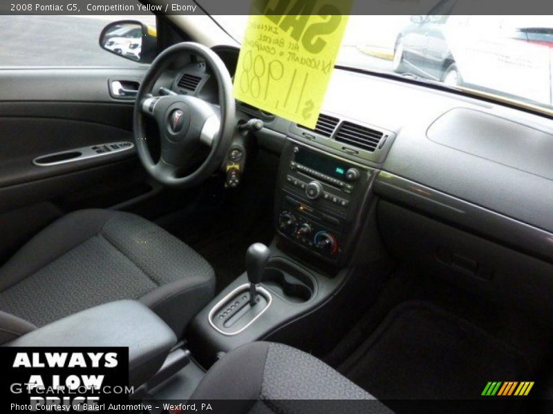 Competition Yellow / Ebony 2008 Pontiac G5