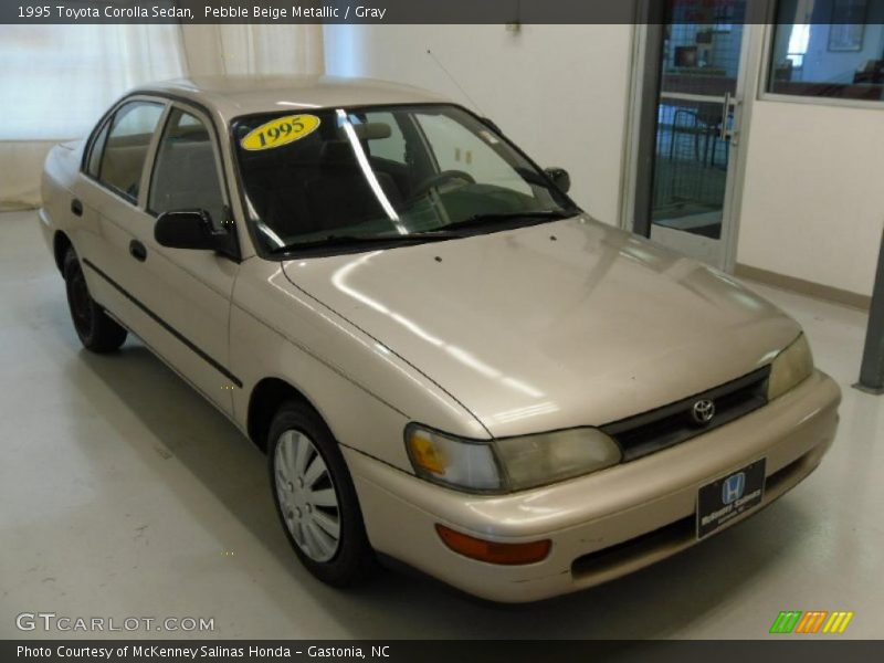 Pebble Beige Metallic / Gray 1995 Toyota Corolla Sedan