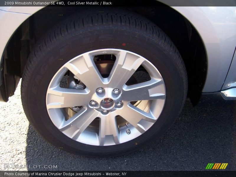 Cool Silver Metallic / Black 2009 Mitsubishi Outlander SE 4WD