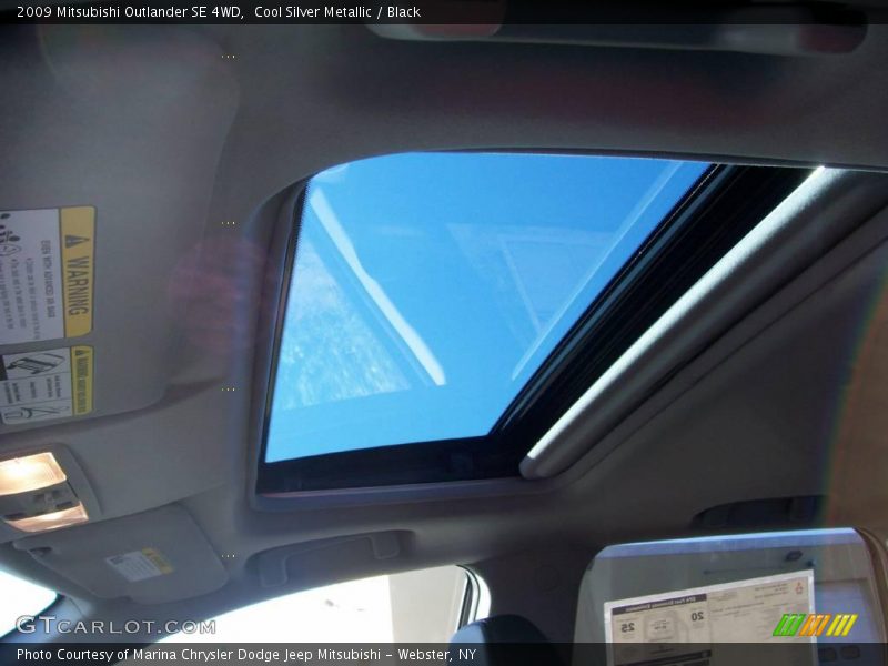Cool Silver Metallic / Black 2009 Mitsubishi Outlander SE 4WD