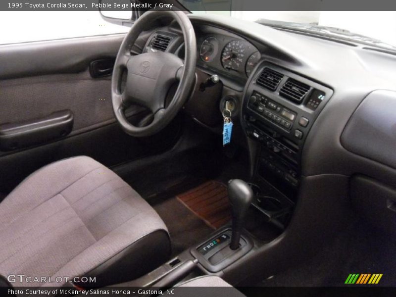 Pebble Beige Metallic / Gray 1995 Toyota Corolla Sedan
