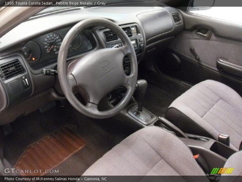 Pebble Beige Metallic / Gray 1995 Toyota Corolla Sedan