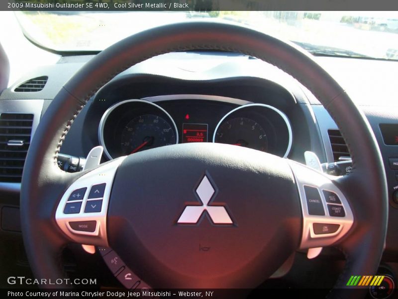 Cool Silver Metallic / Black 2009 Mitsubishi Outlander SE 4WD