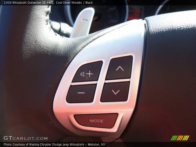Cool Silver Metallic / Black 2009 Mitsubishi Outlander SE 4WD