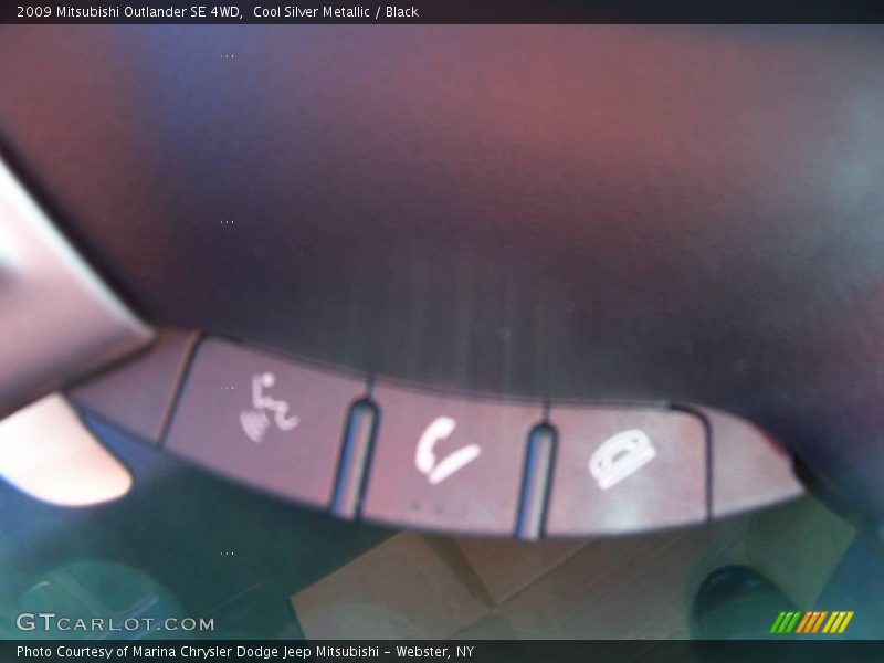 Cool Silver Metallic / Black 2009 Mitsubishi Outlander SE 4WD