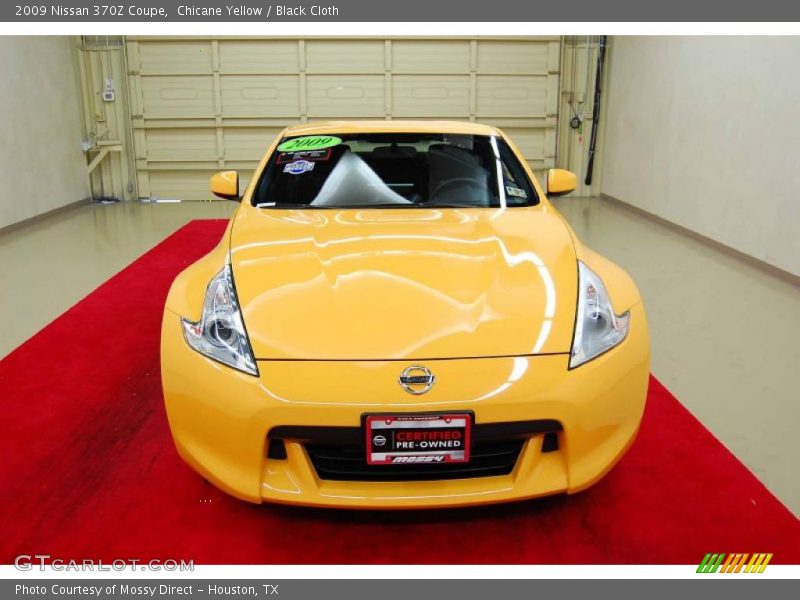 Chicane Yellow / Black Cloth 2009 Nissan 370Z Coupe