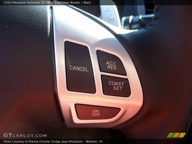 Cool Silver Metallic / Black 2009 Mitsubishi Outlander SE 4WD