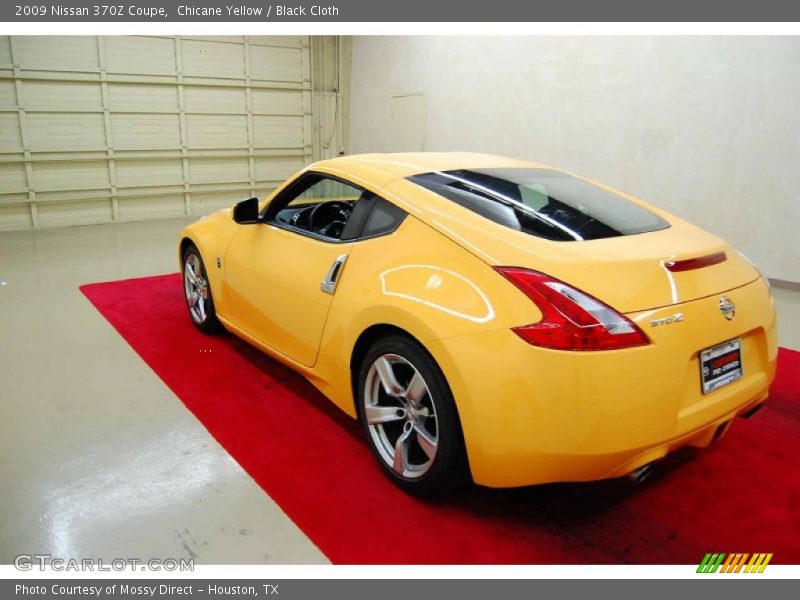 Chicane Yellow / Black Cloth 2009 Nissan 370Z Coupe