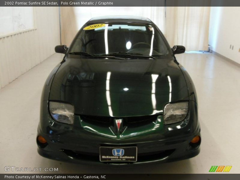 Polo Green Metallic / Graphite 2002 Pontiac Sunfire SE Sedan