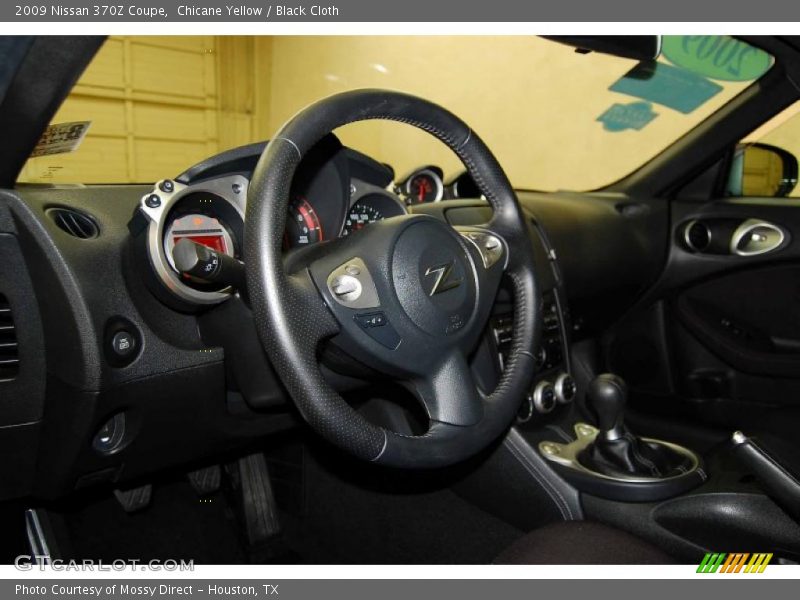 Chicane Yellow / Black Cloth 2009 Nissan 370Z Coupe