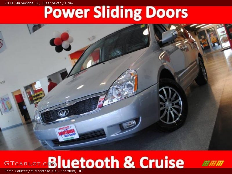 Clear Silver / Gray 2011 Kia Sedona EX
