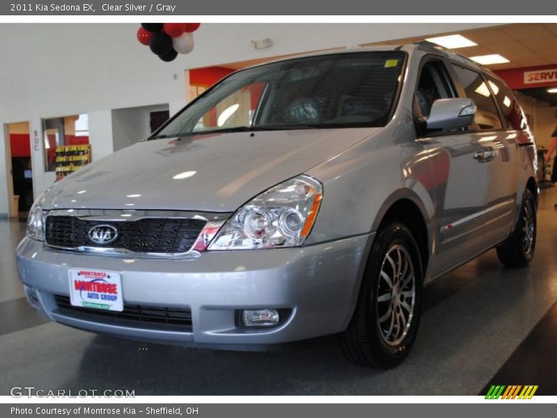 Clear Silver / Gray 2011 Kia Sedona EX