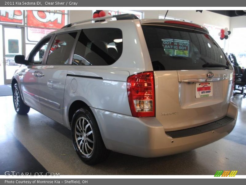 Clear Silver / Gray 2011 Kia Sedona EX