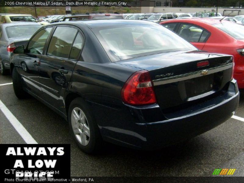 Dark Blue Metallic / Titanium Gray 2006 Chevrolet Malibu LT Sedan