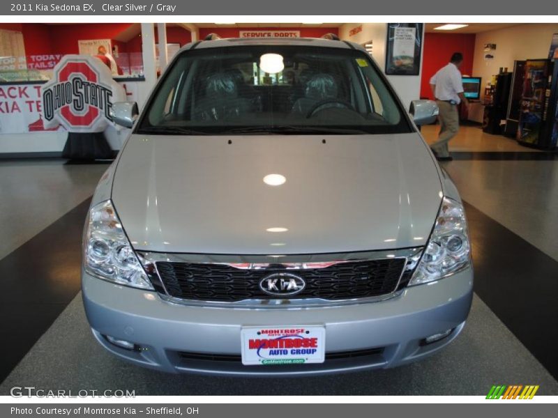 Clear Silver / Gray 2011 Kia Sedona EX