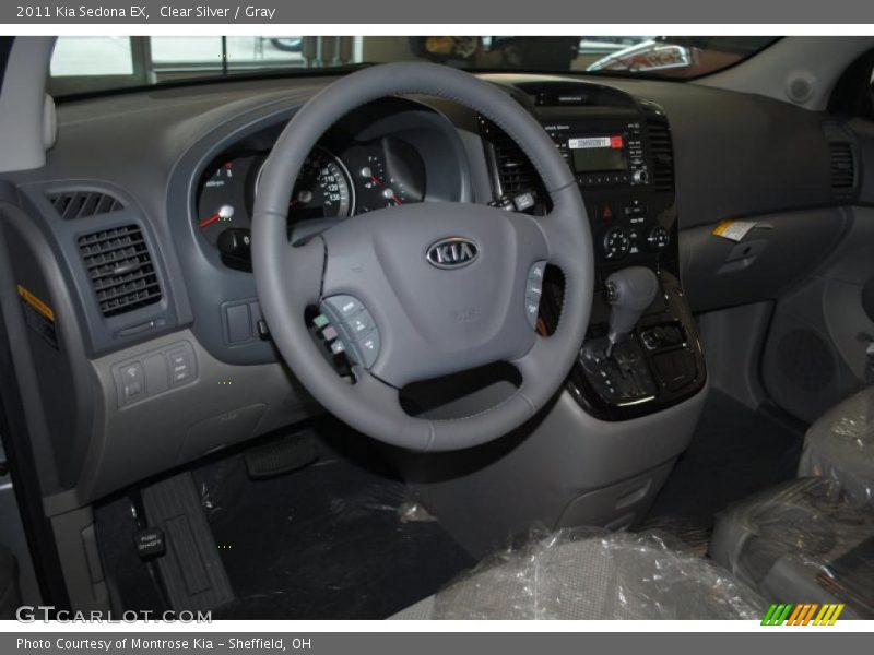 Clear Silver / Gray 2011 Kia Sedona EX