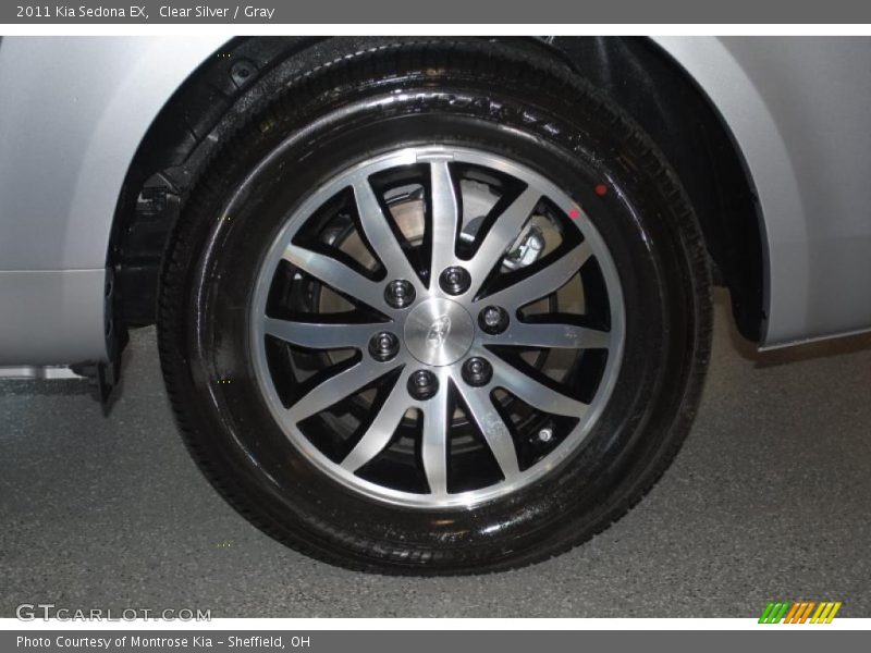 Clear Silver / Gray 2011 Kia Sedona EX