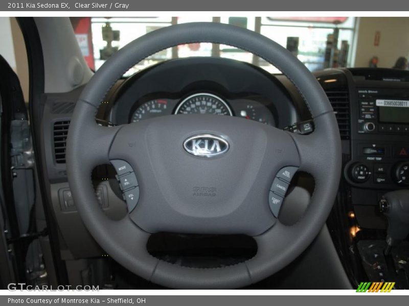 Clear Silver / Gray 2011 Kia Sedona EX