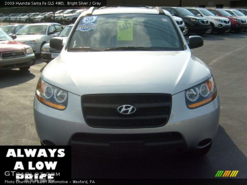 Bright Silver / Gray 2009 Hyundai Santa Fe GLS 4WD