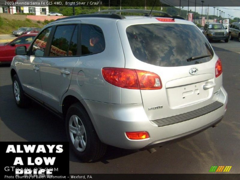 Bright Silver / Gray 2009 Hyundai Santa Fe GLS 4WD