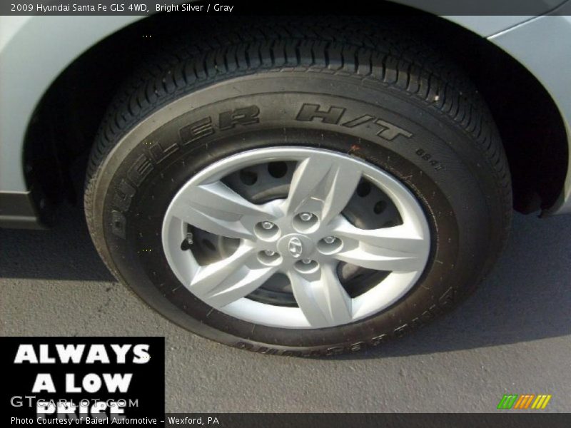 Bright Silver / Gray 2009 Hyundai Santa Fe GLS 4WD
