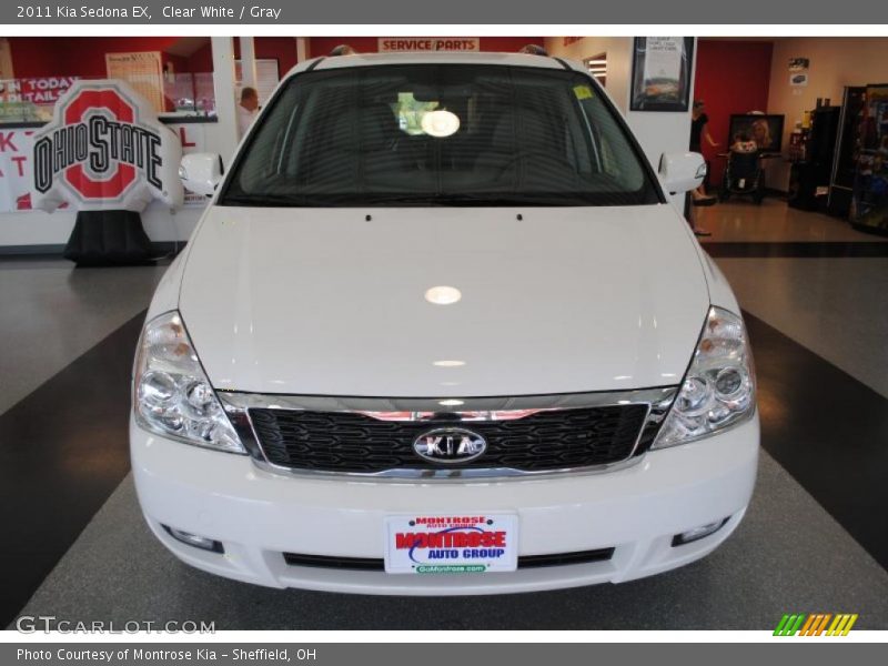 Clear White / Gray 2011 Kia Sedona EX