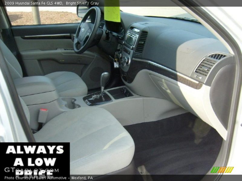 Bright Silver / Gray 2009 Hyundai Santa Fe GLS 4WD
