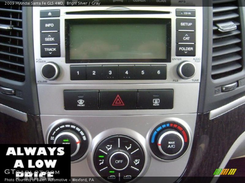 Bright Silver / Gray 2009 Hyundai Santa Fe GLS 4WD