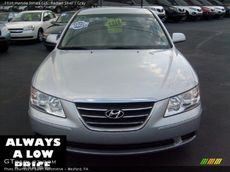 Radiant Silver / Gray 2010 Hyundai Sonata GLS
