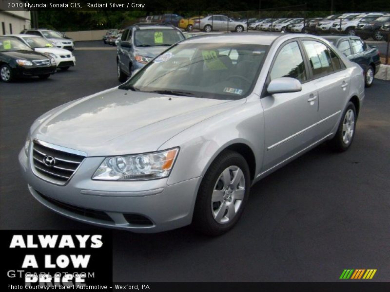 Radiant Silver / Gray 2010 Hyundai Sonata GLS